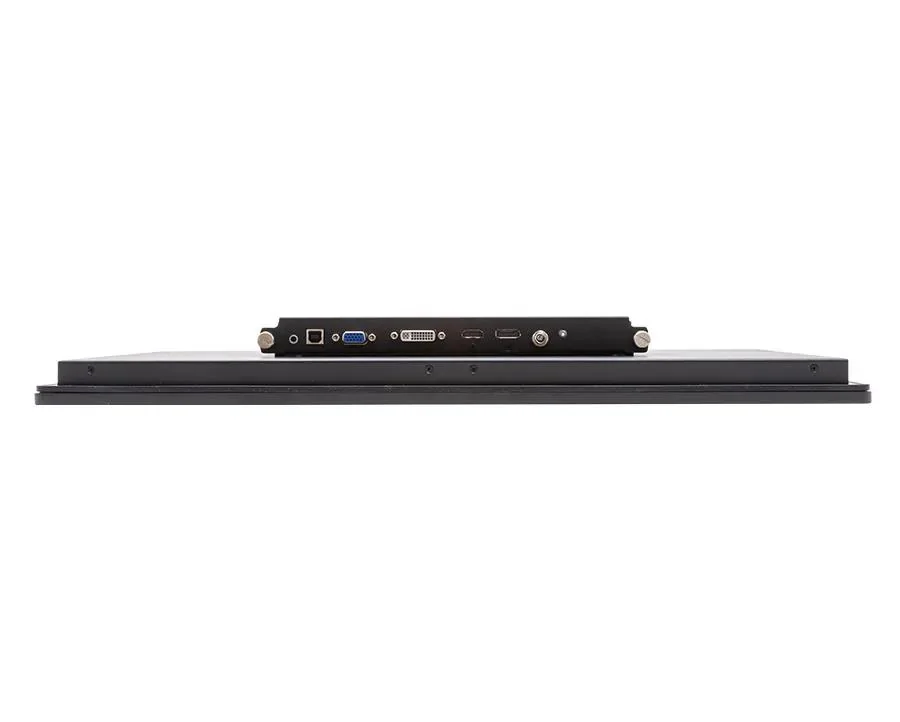 Monitor táctil industrial capacitivo de 21,5”, 1 entrada HDMI, 1 entrada VGA, 1 entrada DVI-D, 1 entrada DisplayPort