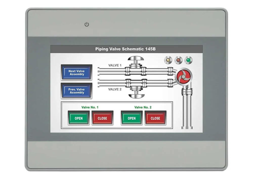 HMI estándar de doble Ethernet de 4,3