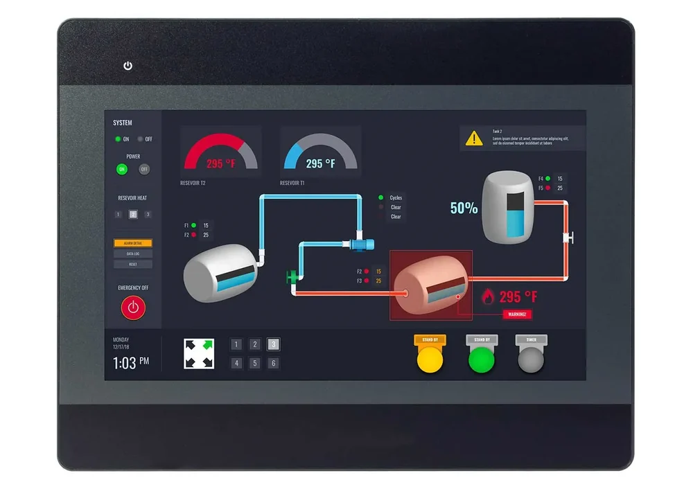 HMI modelo base de bajo costo de 10.1