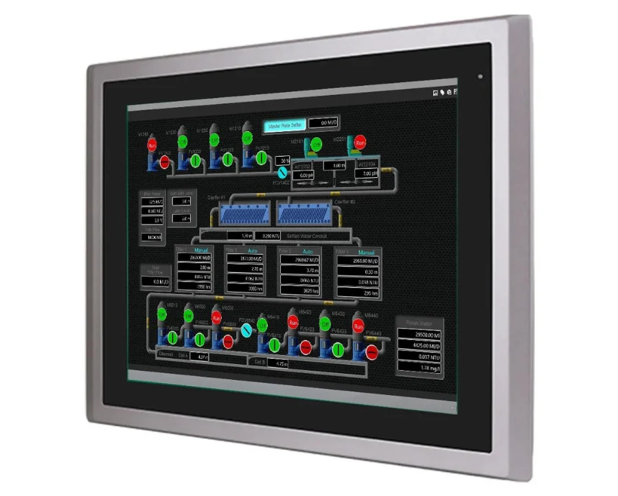 Monitor industrial de 15,0 de temperatura amplia y 1000 nit
