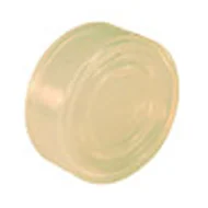 Capuchón de goma transparente para botones rasantes