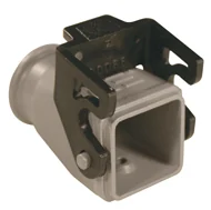 Carcaza Metalica Capucha para conector industrial 4 polos