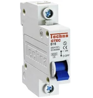Interruptor Miniatura 1 Polo CurvaD 1.0 Amp.230VCA 50 60Hz